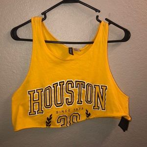 Yellow Houston Crop Top